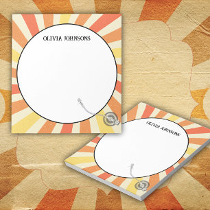 Retro Vinyl School Lehrer Wertschätzung Geschenk Notizblock