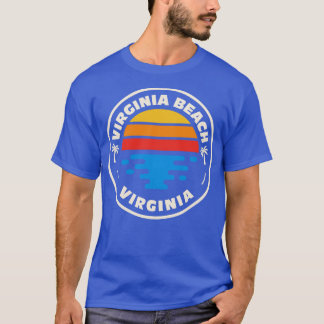 Retro Virginia Beach Virginia Vintag Beach Emblem T-Shirt