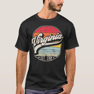 Retro Virginia Heimatstaat VA Cooler 70er Jahre St T-Shirt