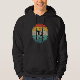 Retro Virgo Birthday Zodiac Sign Virgo Hoodie