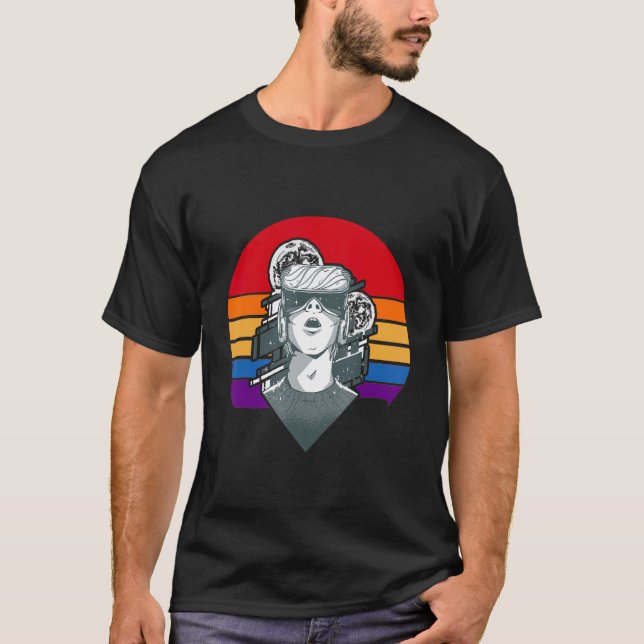 Retro Virtual Reality VR Goggles 2 T-Shirt (Vorderseite)