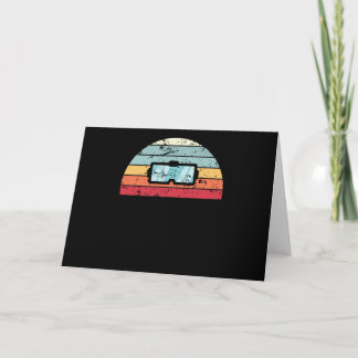 Retro Virtuelle Realität Sonnenuntergang Vintage v Karte