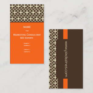 Retro-Visitenkarte für Designer Visitenkarte