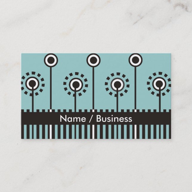 Retro Visitenkarten. Visitenkarte (Vorderseite)