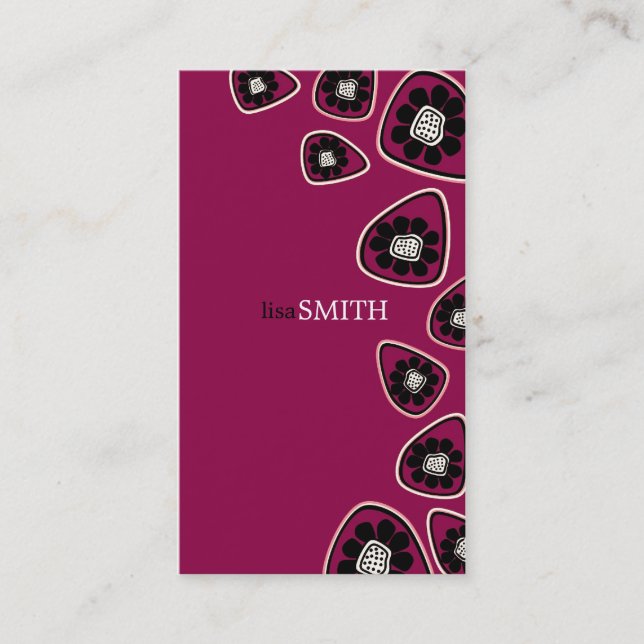 Retro Visitenkarten Visitenkarte (Vorderseite)