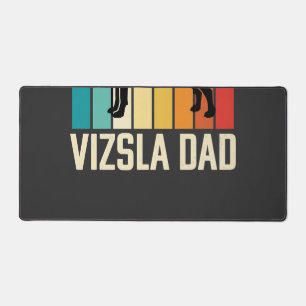 Retro Vizsla Vater Hund Silhouette Schreibtischunterlage