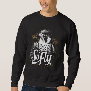 Retro Vogelbeobachtung Peregrine Falcon Bird Ornit Sweatshirt