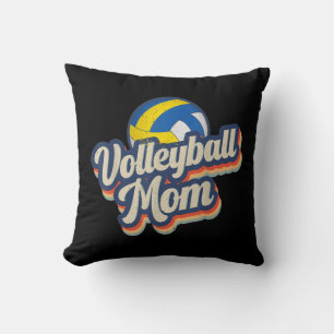 Retro-Volleyball-Mama-Spaß-vintage-Softball-Mama-M Kissen
