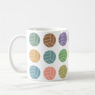 Retro-Volleyball-Sport-Geschenk für Athleten und F Kaffeetasse