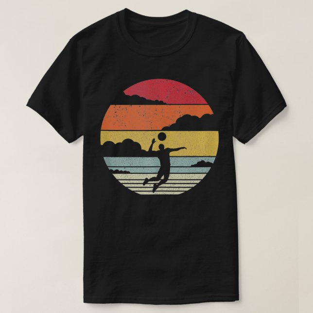 Retro Volleyball T-Shirt (Design vorne)