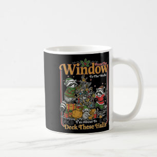 Retro von den Fenstern bis zu den Wänden Lustiger Kaffeetasse