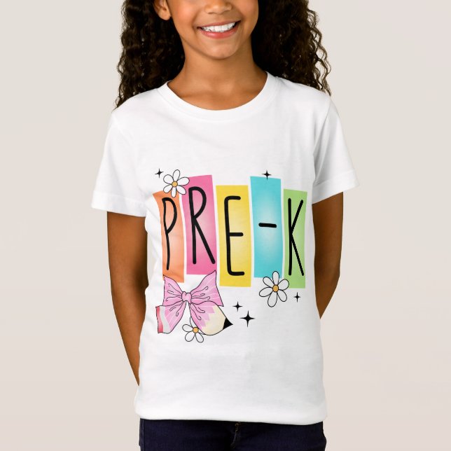 Retro Vorschule  T-Shirt (Vorderseite)