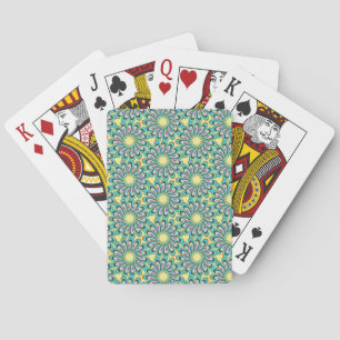 Retro Vortex Petal Burst Muster Spielkarten