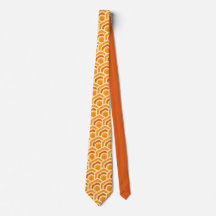 Retro-Waben-Wellen Orange-Sechseck-Muster