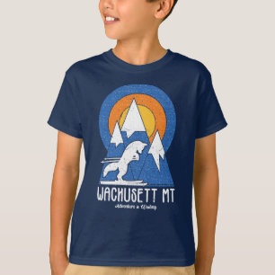 Retro Wachusett Mountain Ski Sunset T-Shirt