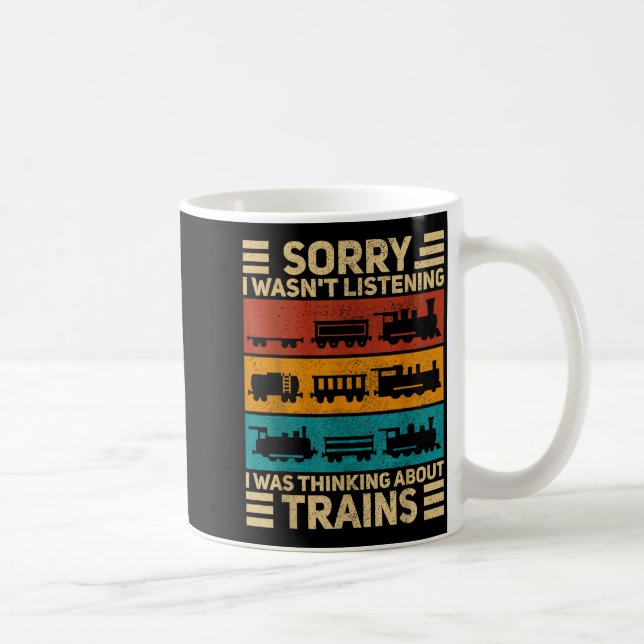Retro Wagon Train Lover Model Railroad Conductor F Kaffeetasse (Rechts)