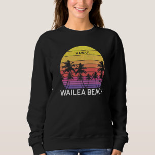 Retro Wailea Strand Strand Surfen Vintage Palme Ve Sweatshirt