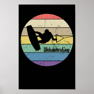 Retro-Wakeboarding Poster