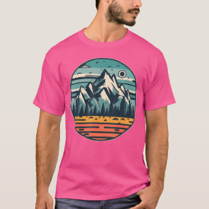 Retro-Wald-Abenteuer Naturliebhaber Wandern Campin T-Shirt