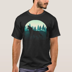 Retro-Waldbäume im Freien Tier der Natur T-Shirt