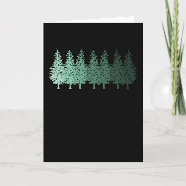 RETRO WÄLDER WANDERN JUNGE Lumberjack Wanderer Karte (Vorderseite)