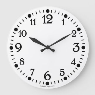 Retro Wall Clock für alte Schreibmaschine Große Wanduhr