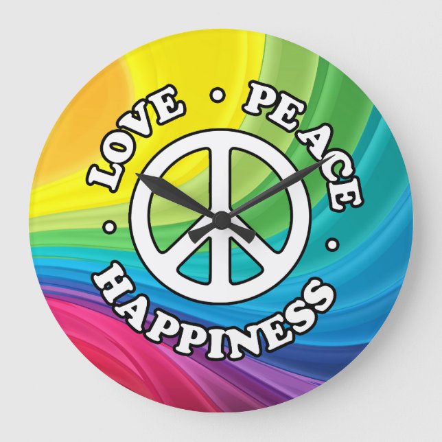 Retro-Wall-Uhren Große Wanduhr (Vorderseite)