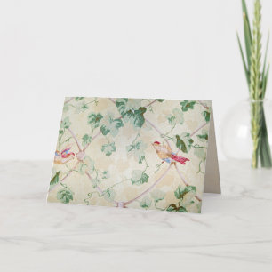 Retro-Wallpaper-Notizkarte Dankeskarte