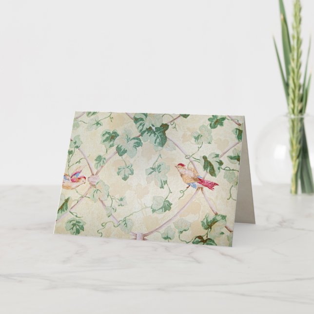 Retro-Wallpaper-Notizkarte Dankeskarte (Vorderseite)