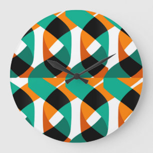 Retro-Wallpaper: Vintage-Design Große Wanduhr