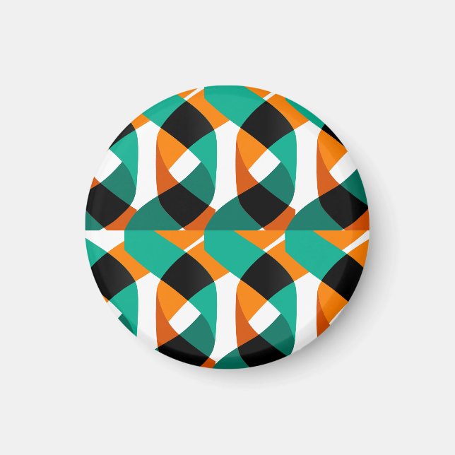 Retro-Wallpaper: Vintage-Design Magnet (Vorne)