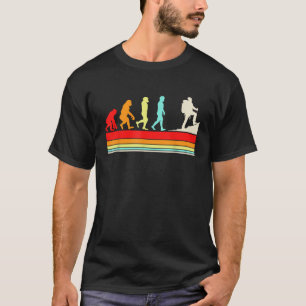 Retro-Wander-Evolution Lustiges Wanderdesign Für F T-Shirt