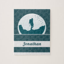 Retro Wandern Camping Landschaft Individuelle Name