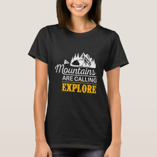Retro Wandern Natur Entdecken Sie Abenteuerreise T-Shirt