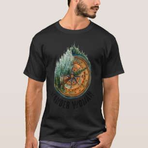 Retro Wandern Wander Wander Wander Kompass Camping T-Shirt