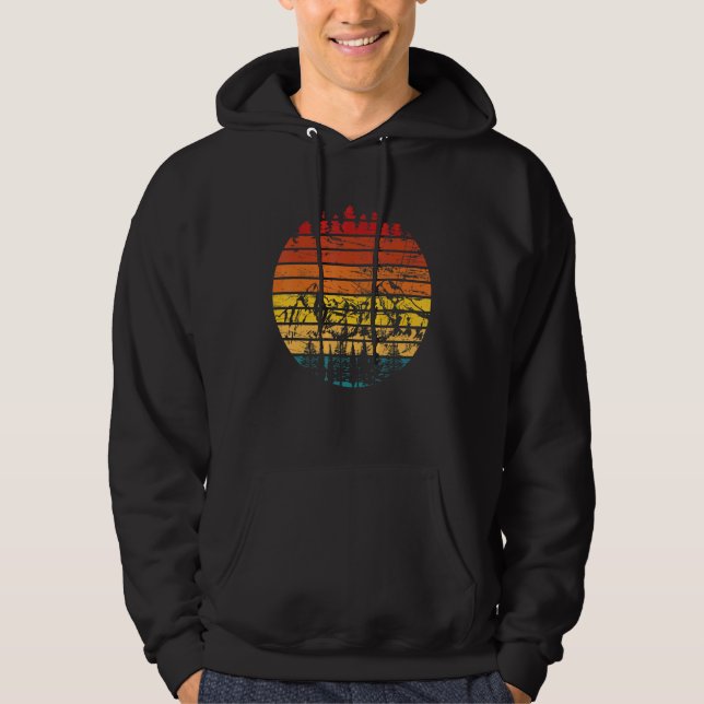 Retro Wandern Wandern Ristorante da Valentino Camp Hoodie (Vorderseite)