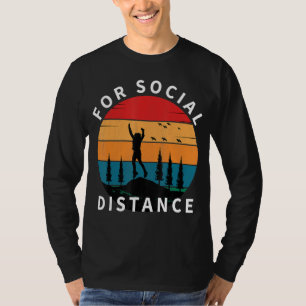 Retro-Wandertour auf dem Felsen Retro Sonnenunterg T-Shirt