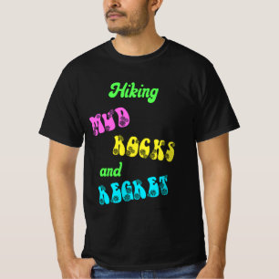 Retro-Wanderung Matsch Felsen und Reue T-Shirt
