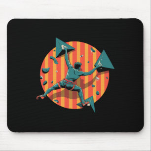 Retro-Wandkletterer Indoor-Boulder-Sport-Geschenke Mousepad