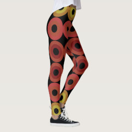 Retro Warm Circles Leggings