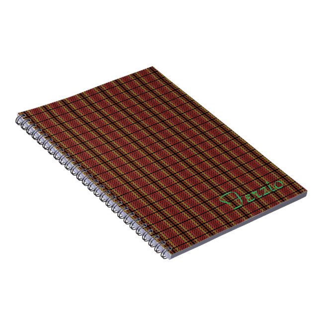 Retro Warm Circles Notizblock (Rechte Seite)