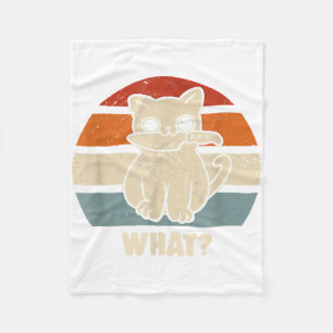 Retro, was Katzenmesser bedeuten, dass Kätzchen Ma Fleecedecke