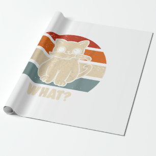 Retro, was Katzenmesser bedeuten, dass Kätzchen Ma Geschenkpapier