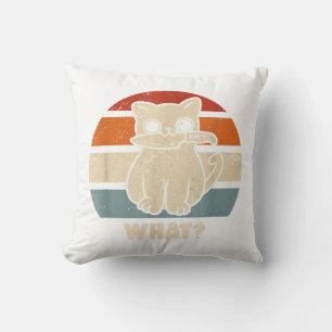 Retro, was Katzenmesser bedeuten, dass Kätzchen Ma Kissen