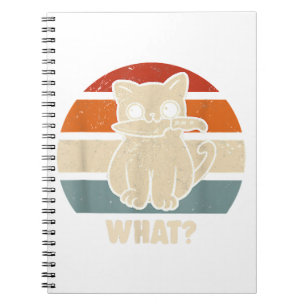 Retro, was Katzenmesser bedeuten, dass Kätzchen Ma Notizblock