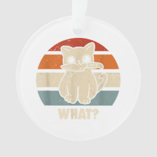 Retro, was Katzenmesser bedeuten, dass Kätzchen Ma Ornament