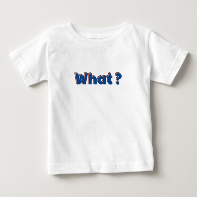 Retro WAS Typografie Baby T-shirt (Vorderseite)