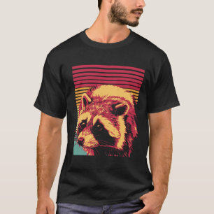 Retro Waschbär T-Shirt