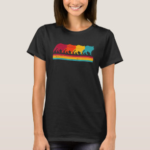 Retro-Waschbär Waschbären T-Shirt