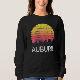 Retro Washington Auburn Skyline Vintage Urban Bauw Sweatshirt